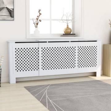 Stylish MDF Radiator Cover White 205 cm - Ideal for Your Home