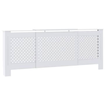 Stylish MDF Radiator Cover White 205 cm - Ideal for Your Home