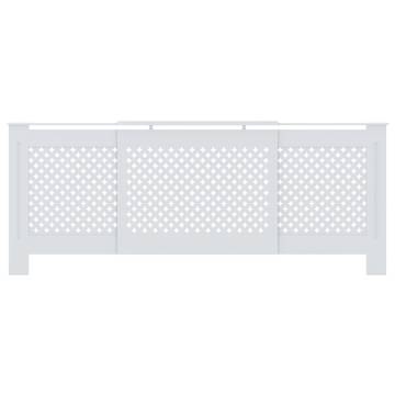 Stylish MDF Radiator Cover White 205 cm - Ideal for Your Home