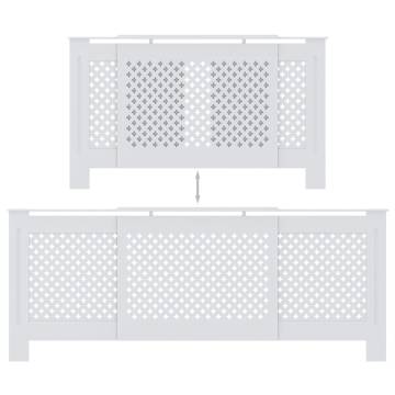 Stylish MDF Radiator Cover White 205 cm - Ideal for Your Home