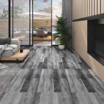 Non Self-adhesive PVC Flooring Planks - Shiny Grey | 4.46 m²