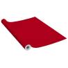 Self-Adhesive Furniture Films - 2 pcs Red 500x90 cm PVC