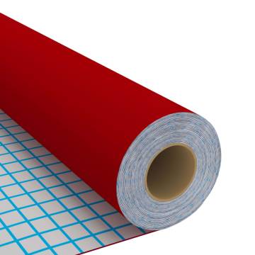 Self-Adhesive Furniture Films - 2 pcs Red 500x90 cm PVC