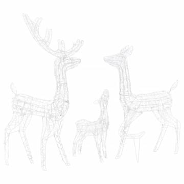 Acrylic Reindeer Family Christmas Decoration - 300 LED Lights