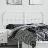 Stylish Metal Headboard White 140 cm - Robust & Elegant