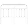 Stylish Metal Headboard White 140 cm - Robust & Elegant