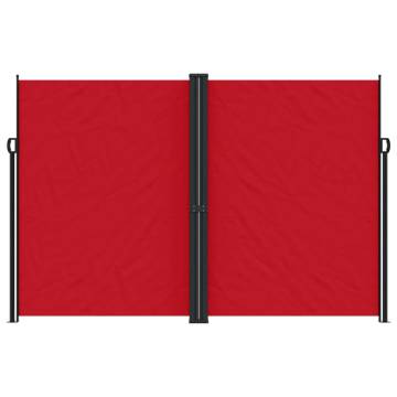 Retractable Side Awning Red 220x1200 cm - Privacy & Style