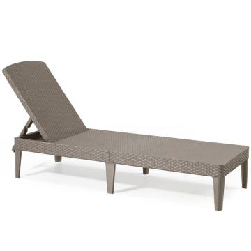 Keter Sunlounger Jaipur Cappuccino - Durable Outdoor Comfort