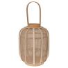 H&S Collection Hanging Lantern Rattan - Beige 24x31 cm