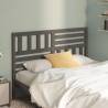 Bed Headboard Grey 166x4x100 cm Solid Wood Pine Colour grey Size 166 x 100 cm Quantity in Package 1 