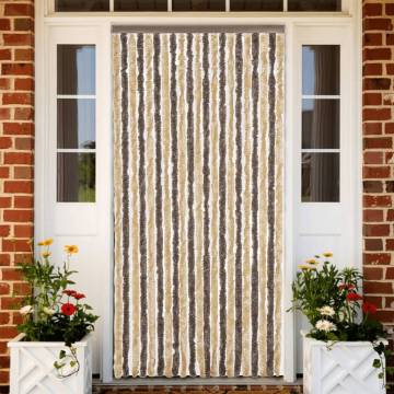 Fly Curtain Dark Brown & Beige 56x185 cm - Insect Protection