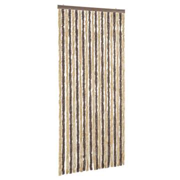 Fly Curtain Dark Brown & Beige 56x185 cm - Insect Protection