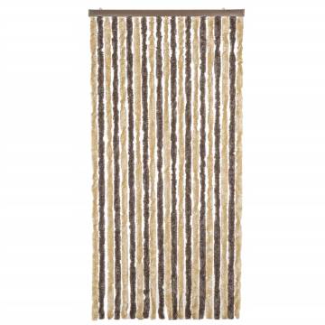 Fly Curtain Dark Brown & Beige 56x185 cm - Insect Protection