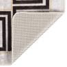 Washable White and Black Rug 120x170 cm - Anti Slip Design