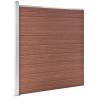 Garden Fence WPC 175x186 cm Brown - Privacy & Durability