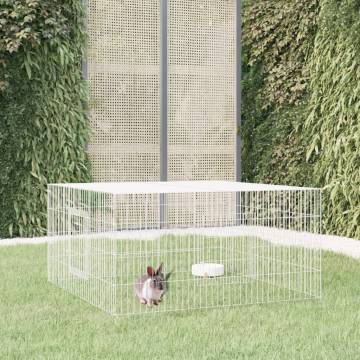 Durable Rabbit Cage 110x110x55 cm - Galvanised Iron