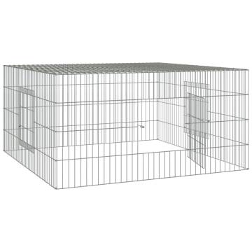 Durable Rabbit Cage 110x110x55 cm - Galvanised Iron