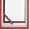 Chicken Cage Red 170x81x110 cm - Solid Pine & Fir Wood