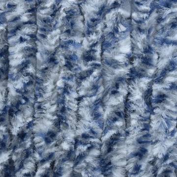 Fly Curtain Blue and White | 100x230 cm Chenille - HipoMarket