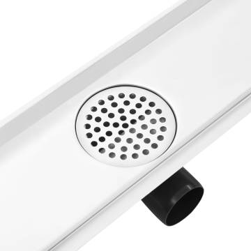 Stainless Steel Shower Drain with 2-in-1 Cover - 83x14 cm