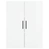 High Gloss White Wall Mounted Cabinets - 2 pcs | HipoMarket