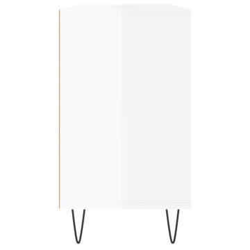 High Gloss White Bathroom Cabinet | 80x33x60 cm | Hipomarket