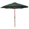 Elegant Green Parasol - 258 cm Outdoor Shade | HipoMarket