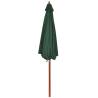 Elegant Green Parasol - 258 cm Outdoor Shade | HipoMarket