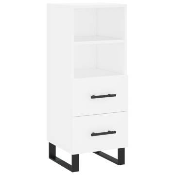 Stylish Highboard White 34.5x34x180 cm | Durable Engineered Wood