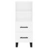 Stylish Highboard White 34.5x34x180 cm | Durable Engineered Wood