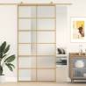 Sliding Door Gold 102.5x205 cm Frosted ESG Glass and Aluminium Colour gold and matt Size 102.5 x 205 cm Quantity in Package 1 Pattern 6x2 grids 