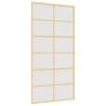 Sliding Door Gold 102.5x205 cm - Frosted Glass & Aluminium