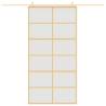 Sliding Door Gold 102.5x205 cm - Frosted Glass & Aluminium