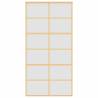 Sliding Door Gold 102.5x205 cm - Frosted Glass & Aluminium