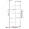 Sliding Door Gold 102.5x205 cm - Frosted Glass & Aluminium