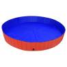 Foldable Dog Swimming Pool Red - 300x40 cm PVC | HipoMarket