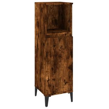 Bathroom Cabinet Smoked Oak - Stylish & Durable Storage