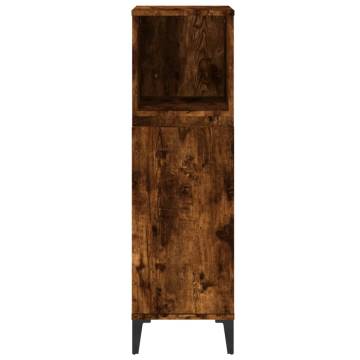 Bathroom Cabinet Smoked Oak - Stylish & Durable Storage