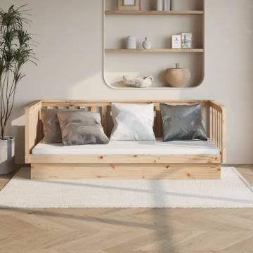 Versatile Day Bed 100x200 cm Solid Pine Wood | Hipomarket