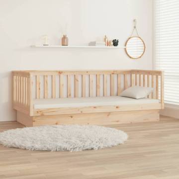 Versatile Day Bed 100x200 cm Solid Pine Wood | Hipomarket