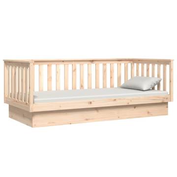 Versatile Day Bed 100x200 cm Solid Pine Wood | Hipomarket