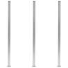 Fence Posts 3 pcs Aluminium 185 cm Colour silver Quantity in Package 3 