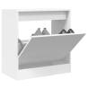 Shoe Cabinet White 60x34x63.5 cm | Stylish Storage Solution