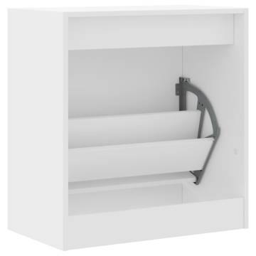 Shoe Cabinet White 60x34x63.5 cm | Stylish Storage Solution