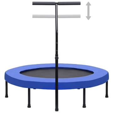 Fitness Trampoline with Handle & Safety Pad - 122 cm