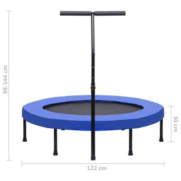 Fitness Trampoline with Handle & Safety Pad - 122 cm