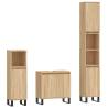 3 Piece Bathroom Furniture Set - Sonoma Oak | HipoMarket UK