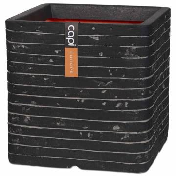 Capi Planter Nature Row 40x40 cm Anthracite - Hipomarket UK