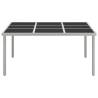 Stylish Garden Dining Table | 170x170 cm | Glass & Steel