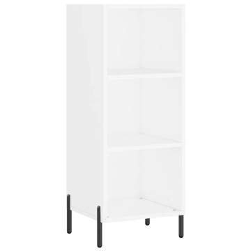 Elegant Highboard White | Durable Engineered Wood - HipoMarket